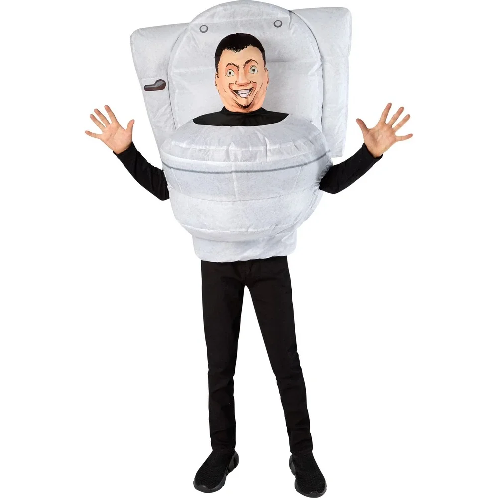 Skibidi Toilet Costume Child One Size Youth Boys Kids Inflatable NECA NEW